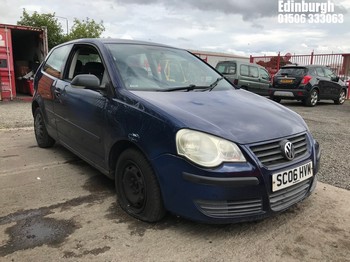 Location: Edinburgh - 2006 VOLKSWAGEN POLO E 55 3 Door Hatchback REG: SC06HVM, Keys: No, MOT Expiry date: 16/07/2026, 1198 Petrol, 5 Speed Manual Petrol, Former Keepers: 7