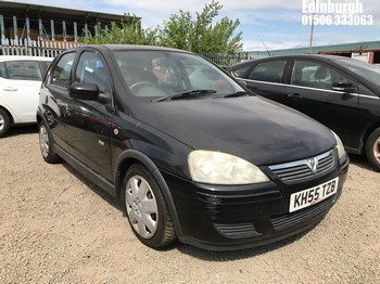 Location: Edinburgh - 2005 VAUXHALL CORSA DESIGN 16V AUTO 5 Door Hatchback REG: KH55TZB, Keys: No, MOT Expiry date: 15/01/2026, 1389 Petrol, 5 Speed Auto Petrol, Former Keepers: 8