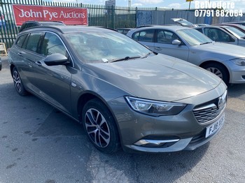 NOTE: ATF Registered Buyers ONLY - Location: Belvedere - 2018 VAUXHALL INSIGNIA DESIGN NAV ECOTE Estate REG: FJ18XGR, Keys: No, MOT Expiry date: 01/05/2025, 1598, 6 Speed Auto Diesel