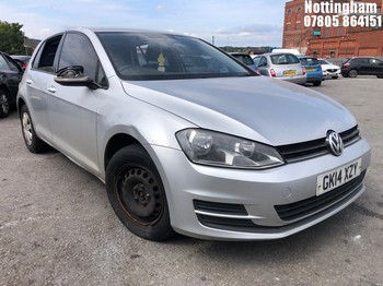 Location: Nottingham - 2014 VOLKSWAGEN GOLF S BLUEMOTION TECH TD 5 Door Hatchback REG: GK14XZY, Keys: No, MOT Expiry date: 31/08/2026, 1598 Diesel, 5 Speed Manual Diesel, Former Keepers: 3