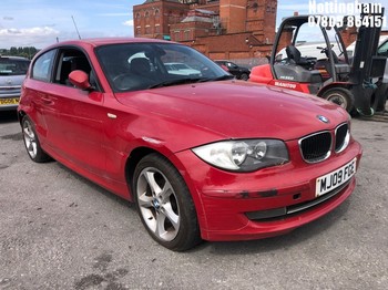 Location: Nottingham - 2009 BMW 116I SPORT 3 Door Hatchback REG: MJ09FGE, Keys: No, MOT Expiry date: 14/07/2026, 1995 Petrol, 6 Speed Manual Petrol, Former Keepers: 5