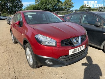 Location: Mitcham - 2011 NISSAN QASHQAI ACENTA IS 5 Door Hatchback REG: AD11CYF, Keys: No, MOT Expiry date: 27/04/2027, 1598 Petrol, 5 Speed Manual Petrol, Former Keepers: 2