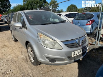 Location: Mitcham - 2008 VAUXHALL CORSA ACTIVE 5 Door Hatchback REG: RJ58RGY, Keys: No, MOT Expiry date: 30/05/2025, 1229 Petrol, 5 Speed Manual Petrol, Former Keepers: 1