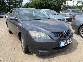 Location: Mitcham - 2007 MAZDA 3 TS 5 Door Hatchback REG: CV07JOA, Keys: No, MOT Expiry date: 19/03/2026, 1598 Petrol, 5 Speed Manual Petrol, Former Keepers: 11