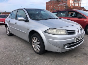 Location: Nottingham - 2009 RENAULT MEGANE DYNAMIQUE A 4 Door Saloon REG: RK09BWL, Keys: No, MOT Expiry date: 24/01/2026, 1598 Petrol, 4 Speed Auto Petrol, Former Keepers: 7
