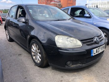 Location: Nottingham - 2007 VOLKSWAGEN GOLF MATCH FSI 115 A 5 Door Hatchback REG: LA07VYK, Keys: No, MOT Expiry date: 25/08/2025, 1598 Petrol, 6 Speed Auto Petrol, Former Keepers: 5