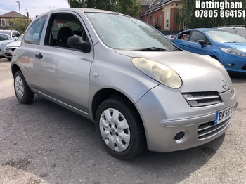 Location: Nottingham - 2005 NISSAN MICRA S 3 Door Hatchback REG: BK55DYG, Keys: No, MOT Expiry date: 10/04/2026, 1240 Petrol, 5 Speed Manual Petrol, Former Keepers: 3