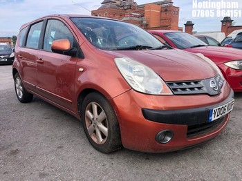 Location: Nottingham - 2006 NISSAN NOTE SE AUTO MPV REG: YD06KUF, Keys: No, MOT Expiry date: 30/03/2026, 1598 Petrol, 4 Speed Auto Petrol, Former Keepers: 4