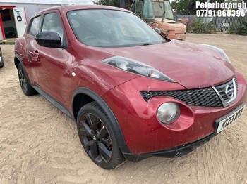 Location: Peterborough - 2013 NISSAN JUKE N-TEC DCI 5 Door Hatchback REG: K123WTF, Keys: No, MOT Expiry date: 21/03/2026, 1461 Diesel, 6 Speed Manual Diesel, Former Keepers: 5