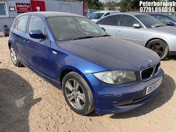 Location: Peterborough - 2010 BMW 116D SE 5 Door Hatchback REG: DE60CEV, Keys: No, MOT Expiry date: 04/02/2026, 1995 Diesel, 6 Speed Manual Diesel, Former Keepers: 6
