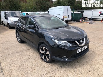Location: Brentwood - 2016 NISSAN QASHQAI N-CONNECTA DIG-T 5 Door Hatchback REG: LY66GGJ, Keys: No, MOT Expiry date: 16/12/2025, 1197 Petrol, Variable Speed Auto Petrol, Former Keepers: 2