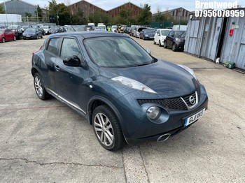 Location: Brentwood - 2011 NISSAN JUKE ACENTA PREMIUM 5 Door Hatchback REG: GL11XKS, Keys: No, MOT Expiry date: 26.09.2025, 1598 Petrol, 5 Speed Manual Petrol, Former Keepers: 4