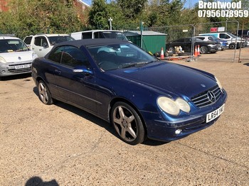 Location: Brentwood - 2004 MERCEDES CLK 240 AVANTGARDE AUTO Convertible REG: LR54YMO, Keys: No, MOT Expiry date: 18/04/2026, 2597 Petrol, 5 Speed Auto Petrol, Former Keepers: 2