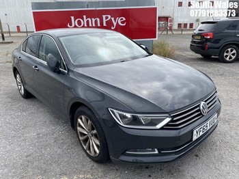Location: South Wales - 2015 VOLKSWAGEN PASSAT SE BUSINESS TDI BM 4 Door Saloon REG: YF65VUU, Keys: No, MOT Expiry date: 13/02/2026, 1968 Diesel, 6 Speed Manual Diesel, Former Keepers: 2