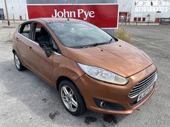 Location: South Wales - 2013 FORD FIESTA ZETEC TDCI 5 Door Hatchback REG: MJ63DLD, Keys: No, MOT Expiry date: 06/03/2025, 1499 Diesel, 5 Speed Manual Diesel, Former Keepers: 5