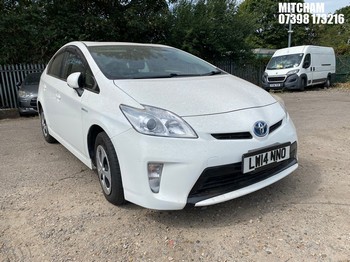 Location: MITCHAM - 2014 TOYOTA PRIUS HYBRID 5 Door Hatchback REG: LW14NNO, 1797cc Hybrid Electric,, Former Keepers: 3, Keys: No, MOT: Expiry date27/04/2027