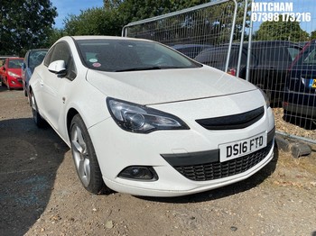 Location: Mitcham - 2016 VAUXHALL ASTRA GTC SRI TURBO S/S 3 Door Hatchback REG: DS16FTD, Keys: No, MOT Expiry date: 20/12/2024, 1364 Petrol, 6 Speed Manual Petrol, Former Keepers: 6