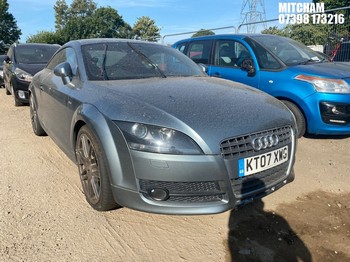 Location: Mitcham - 2007 AUDI TT FSI Coupe REG: KT07XWG, Keys: No, MOT Expiry date: 06/05/2027, 1984 Petrol, 6 Speed Manual Petrol, Former Keepers: 11