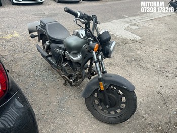 Location: Mitcham - 2019 KEEWAY SUPERLIGHT 125 E4 Motorcycle REG: AJ19PXU, Keys: No, MOT Expiry date: 30/06/2026, 125 Petrol, Manual, Former Keepers: 1