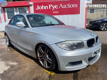 Location: Hull - 2011 BMW 120D M SPORT Coupe REG: PNZ5254, Keys: No, MOT Expiry date: 01/01/2026, 1995 Diesel, 6 Speed Manual Diesel, Former Keepers: 5