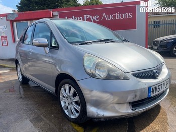 Location: Hull - 2007 HONDA JAZZ SE CVT 5 Door Hatchback REG: MV57YJH, Keys: No, MOT Expiry date: 27/01/2027, 1339 Petrol, Variable Speed Auto Petrol, Former Keepers: 4