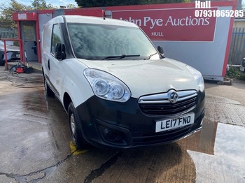 Location: Hull - 2017 VAUXHALL COMBO 2000 CDTI Panel Van REG: LE17FNO, Keys: No, MOT Expiry date: 14/06/2026, 1248 Diesel, 5 Speed Manual Diesel, Former Keepers: 3