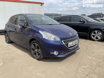 Location: Leeds - 2013 PEUGEOT 208 ALLURE 5 Door Hatchback REG: LL62DDV, Keys: No, MOT Expiry date: 14-07-2027, 1199 Petrol, 5 Speed Manual Petrol, Former Keepers: 7