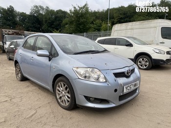 Location: Leeds - 2007 TOYOTA AURIS TR VVT-I 5 Door Hatchback REG: YC57NWA, Keys: No, MOT Expiry date: 27-02-2026, 1598 Petrol, 5 Speed Manual Petrol, Former Keepers: 8