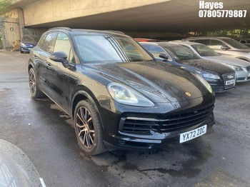 Location: Hayes - 2022 PORSCHE CAYENNE V6 AUTO Estate REG: YX72ZDC, 2995cc Petrol, 8 Speed Auto Petrol, Former Keepers: 3, Keys: Yes, MOT Expiry date: 13/12/2026