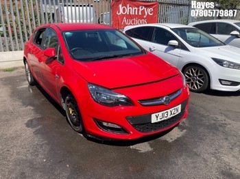 Location: Hayes - 2013 VAUXHALL ASTRA ENERGY 5 Door Hatchback REG: YJ13XZN, Keys: No, MOT Expiry date: 26/02/2026, 1398 Petrol, 5 Speed Manual Petrol, Former Keepers: 8