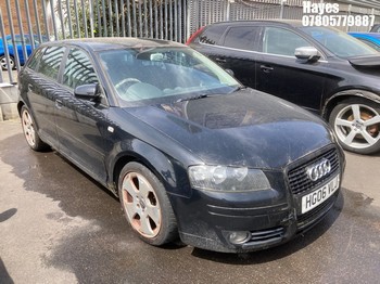 Location: Hayes - 2006 AUDI A3 SPORT TDI 5 Door Hatchback REG: HG06VLJ, Keys: No, MOT Expiry date: 22/07/2025, 1896 Diesel, 5 Speed Manual Diesel, Former Keepers: 9