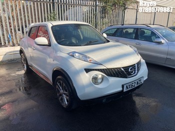Location: Hayes - 2012 NISSAN JUKE TEKNA DIG-T 4X4 CVT 5 Door Hatchback REG: NX62WZL, Keys: No, MOT Expiry date: 13/04/2027, 1618 Petrol, Variable Speed Auto Petrol, Former Keepers: 5