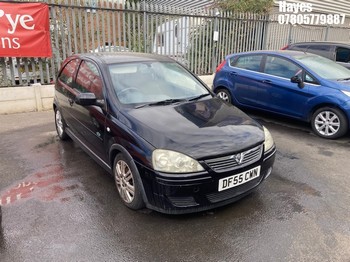 Location: Hayes - 2006 VAUXHALL CORSA ACTIVE 12V 3 Door Hatchback REG: DF55CWN, Keys: No, MOT Expiry date: 22/06/2026, 998 Petrol, 5 Speed Manual Petrol, Former Keepers: 4