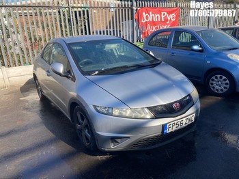 Location: Hayes - 2006 HONDA CIVIC SE I-VTEC 5 Door Hatchback REG: FP56ZNC, Keys: No, MOT Expiry date: 30/01/2027, 1799 Petrol, 6 Speed Manual Petrol, Former Keepers: 5