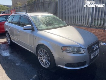Location: Hayes - 2006 AUDI A4 T S LINE CVT Estate REG: HV06UBJ, Keys: No, MOT Expiry date: 19/09/2026, 1781 Petrol, Variable Speed Auto Petrol, Former Keepers: 6