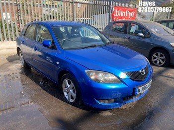 Location: Hayes - 2006 MAZDA 3 TS 5 Door Hatchback REG: KJ06JTZ, Keys: No, MOT Expiry date: 08/08/2025, 1598 Petrol, 5 Speed Manual Petrol, Former Keepers: 5
