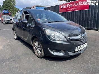 Location: Stapleford - 2015 VAUXHALL MERIVA LIFE MPV REG: LN15NLZ, Keys: Yes, MOT Expiry date: 24/03/2027, 1398 Petrol, 5 Speed Manual Petrol, Former Keepers: 4
