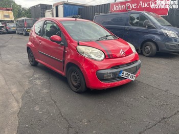 Location: Stapleford - 2008 CITROEN C1 RHYTHM 3 Door Hatchback REG: BJ08VNT, Keys: Yes, MOT Expiry date: 14/06/2027, 998 Petrol, 5 Speed Manual Petrol, Former Keepers: 5