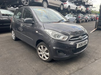 Location: Stapleford - 2011 HYUNDAI I10 CLASSIC 5 Door Hatchback REG: BD61KRZ, Keys: No, MOT Expiry date: 05/02/2027, 1248 Petrol, 5 Speed Manual Petrol, Former Keepers: 2