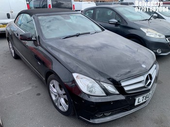 Location: BELVEDERE - 2010 MERCEDES-BENZ E200 SE CGI BLUEEFFI-CY A Convertible REG: LT60OUS, 1796cc Petrol, 5 Speed Auto Petrol, Former Keepers: 5, Keys: No, MOT: Expiry date14.06.2026