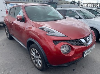 Location: BELVEDERE - 2014 NISSAN JUKE TEKNA CVT 5 Door Hatchback REG: WV64SYX, 1598cc Petrol, Variable Speed Auto Petrol, Former Keepers: 7, Keys: Required, MOT: Expiry date13.01.2027
