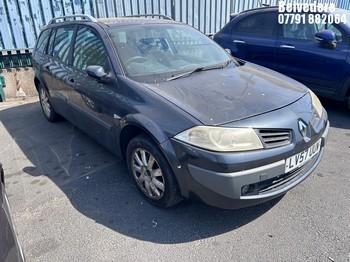 Location: Belvedere - 2008 RENAULT MEGANE DYNAMIQUE Estate REG: LV57UUW, Keys: No, MOT Expiry date: 02/09/2026, 1598 Petrol, 5 Speed Manual Petrol, Former Keepers: 6