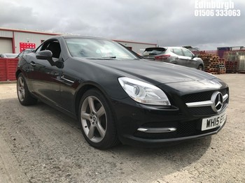 Location: Edinburgh - 2015 MERCEDES-BENZ SLK 250 D AUTO Convertible REG: WH15EFZ, 2143cc Diesel, 9 Speed Auto Diesel, Former Keepers: 4, Keys: Yes, MOT Expiry date: 12/09/2026