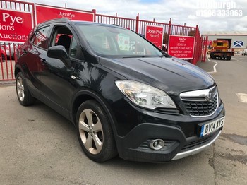 Location: Edinburgh - 2014 VAUXHALL MOKKA TECH LINE CDTI S/S 5 Door Hatchback REG: DV14XYS, Keys: Yes, MOT Expiry date: 24/02/2026, 1686 Diesel, 6 Speed Manual Diesel, Former Keepers: 6