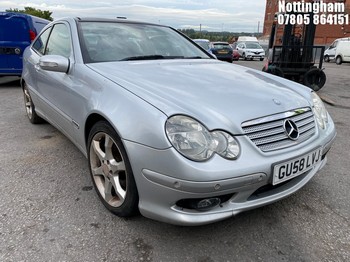Location: NOTTINGHAM - 2008 MERCEDES C220 CDI SPORT EDITION A Coupe REG: GU58LVJ, 2149cc Diesel, 5 Speed Auto Diesel, Former Keepers: 4, Keys: No, MOT: Expiry date05/01/2027
