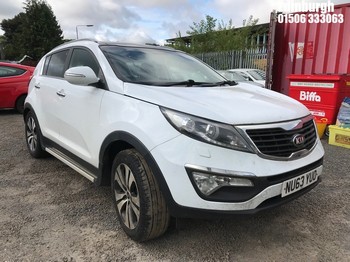 Location: Edinburgh - 2014 KIA SPORTAGE 3 CRDI Estate REG: NU63YUO, Keys: No, MOT Expiry date: 18/03/2026, 1685 Diesel, 6 Speed Manual Diesel, Former Keepers: 3
