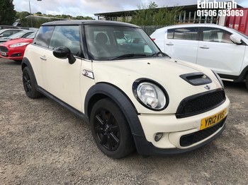 Location: Edinburgh - 2012 MINI COOPER S 3 Door Hatchback REG: YR12KVS, Keys: No, MOT Expiry date: 21/07/2025, 1598 Petrol, 6 Speed Manual Petrol, Former Keepers: 5