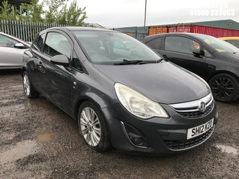 Location: Edinburgh - 2012 VAUXHALL CORSA SE 3 Door Hatchback REG: SH12KZO, Keys: No, MOT Expiry date: 19/02/2026, 1229 Petrol, 5 Speed Manual Petrol, Former Keepers: 5