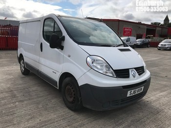 Location: Edinburgh - 2011 RENAULT TRAFIC SL27 DCI 115 Panel Van REG: SJ61WXM, Keys: No, MOT Expiry date: 18/11/2025, 1996 Diesel, 6 Speed Manual Diesel, Former Keepers: 4