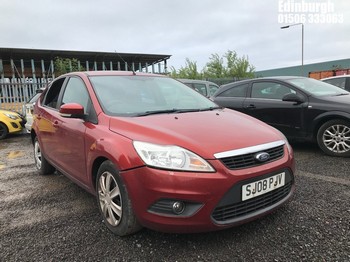 Location: Edinburgh - 2008 FORD FOCUS STYLE 100 5 Door Hatchback REG: SJ08PJV, Keys: No, MOT Expiry date: 23/08/2026, 1596 Petrol, 5 Speed Manual Petrol, Former Keepers: 5